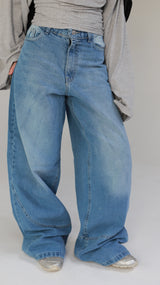 Printed baggy pants